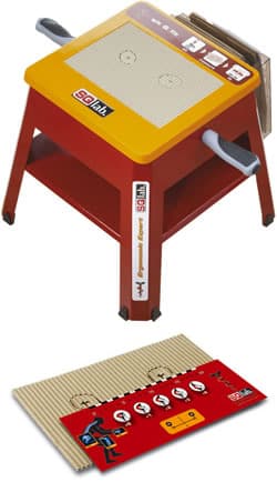 Sit-Fit Hocker und Messlehre